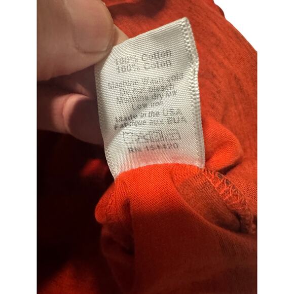 Clare V. Rugby Stripe Petite Tee In Navy/Poppy Size M - Picture 8 of 8